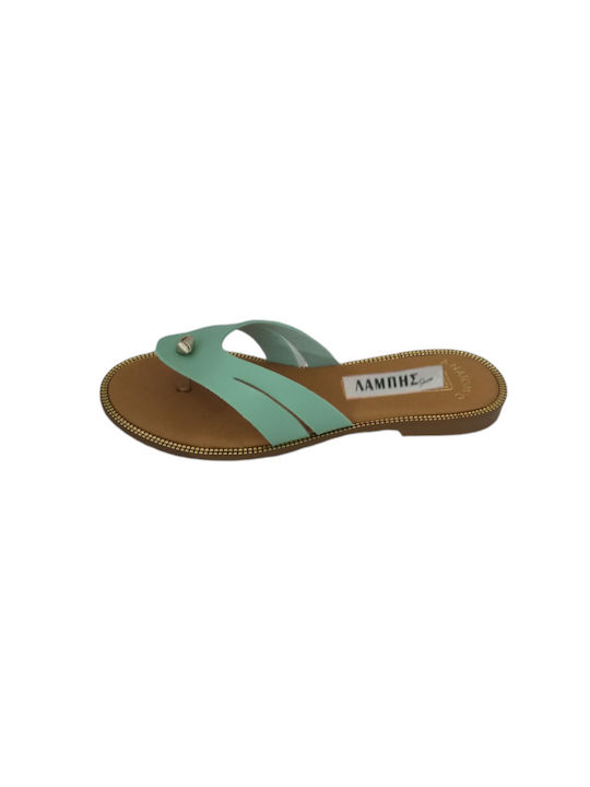 MelShoes Leder Flache Sandalen für Damen Anatom...