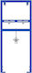 Vidaxl Bathroom Accessory Blue Metal 50 x 17.5 x 136 cm Durable Blue