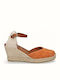 1731 Vitelo Zucca Damenplattformen im Espadrilles-Stil Orange
