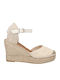 Damenplattformen im Espadrilles-Stil Beige