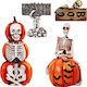 Halloween Garden Decorations Pumpkins Ghosts Skeletons