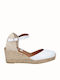 2012 Platforme Dama Tip Espadrile Albe