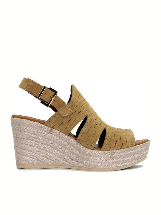 Platforme Damen În Stil Espadrile Bej