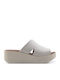 Damenplattformen Beige