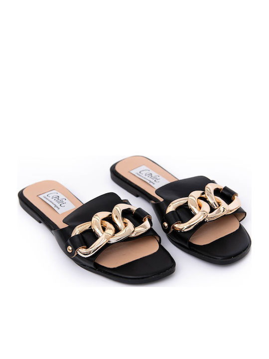 Politis Shoes Sandale Casual Damă Culoare Full Face Negru