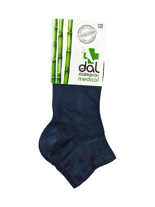 Dal Men's Solid Color Socks DENIM BLUE
