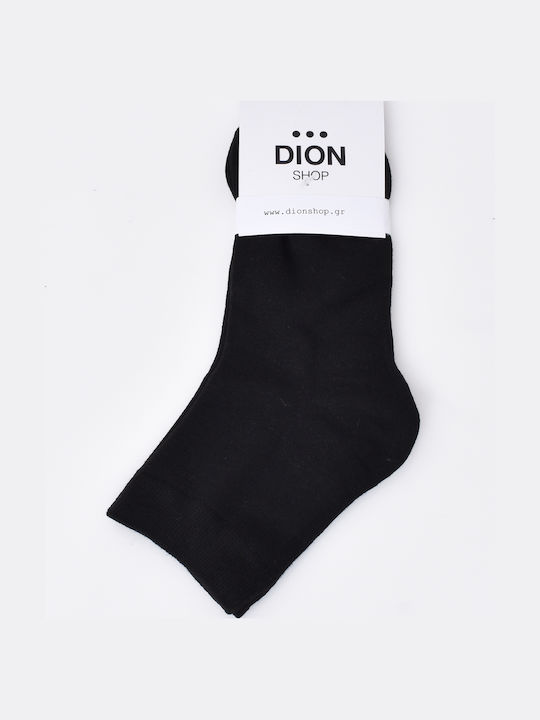 Dion Shop Herren Einfarbige Socken Schwarz 1Pack