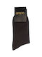Ampo Socks Men's Solid Color Socks Brown