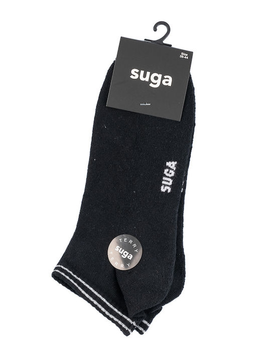 Sugar Bărbați Șosete Uni Black 1Pachet