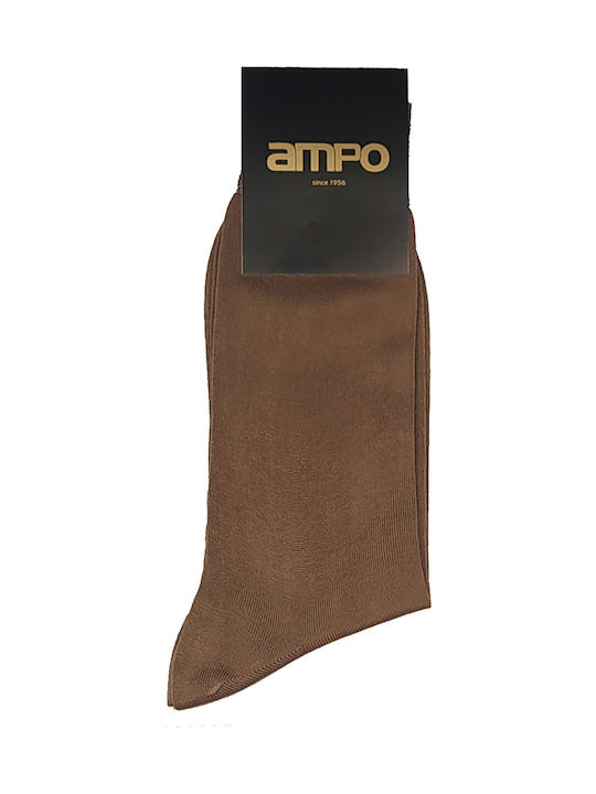 Ampo Socks Ανδρικές Μονόχρωμες Κάλτσες ΠΟΥΡΟ