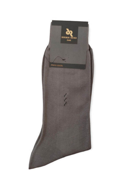 Douros Socks Douros 545 Herren Einfarbige Socken Gray 1Pack