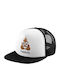 Shit Happens Καπέλο Ενηλίκων Soft Trucker Δίχτυ Black White Polyester Ενηλικων Unisex One Size