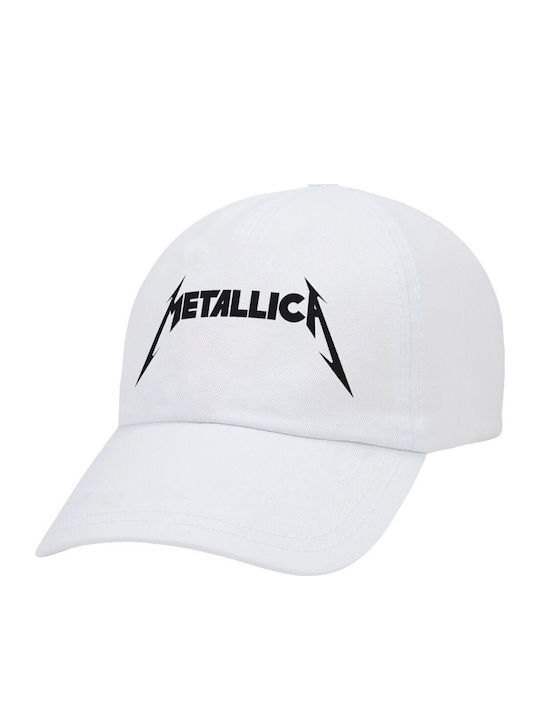 Șapcă de Baseball pentru Adulți Metallica Albă 5-Panel Poliester Unisex Mărime Unică