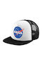 NASA Erwachsene Hut Weich Trucker Mesh Schwarz Weiß Polyester Unisex Einheitsgröße