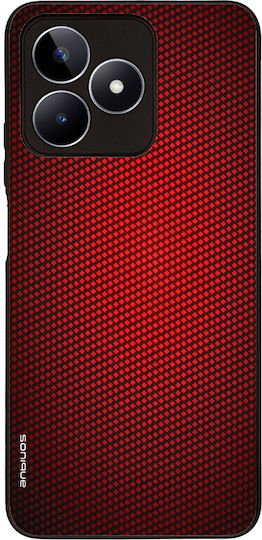 Калъф Sonique Carbon Series за Realme Realme C51 Realme C53 Realme Note 50 Червен