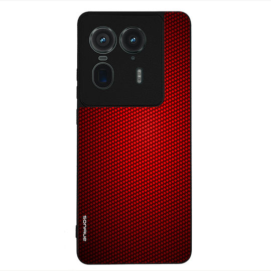 Husă Sonique Carbon Series pentru Motorola Edge 50 Ultra Roșu