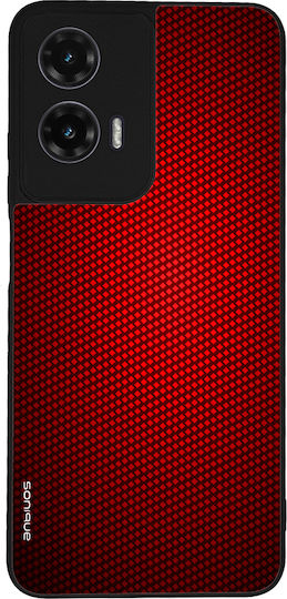 Husă Sonique Carbon Series pentru Motorola Moto G35 5G Roșu