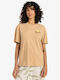 Sun Phased Women's Oversized T-shirt Khaki