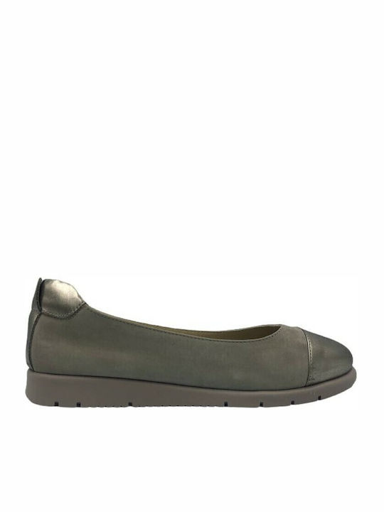 Suede Ballerinas Gray
