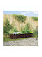 vidaXL Pot Metallic Brown 240x80x44cm.