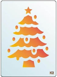 Stencil 3D 15x20cm Christmas Tree Pentacollection