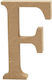MDF-Buchstabe 13cm Dicke 2cm F