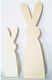 Holzsockel Hase 30x7,5 cm