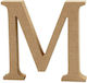 MDF-Buchstabe 13cm Dicke 2cm M