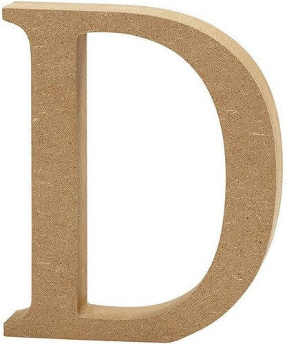 MDF-Buchstabe 13cm Dicke 2cm D