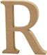 MDF-Buchstabe R 13cm Dicke 2cm