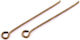 Ace cu buclă bronz 30mm 100buc