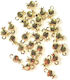 Metallanhänger Granatäpfel Mini Gold 1cm 20 Stück