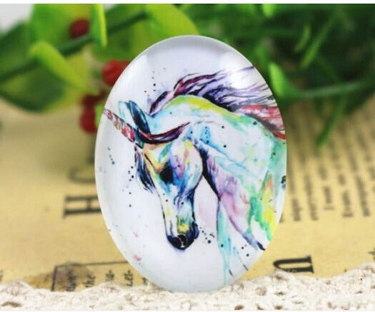 Γυαλάκι Photo Glass 30x40mm Dream Horse – 1 Τεμ