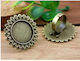 Δαχτυλίδια Μεταλλικά Antique Bronze Round 20mm 2 Τεμ