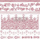 Neugestaltung Stempel Blumenränder 30,5x30,5cm