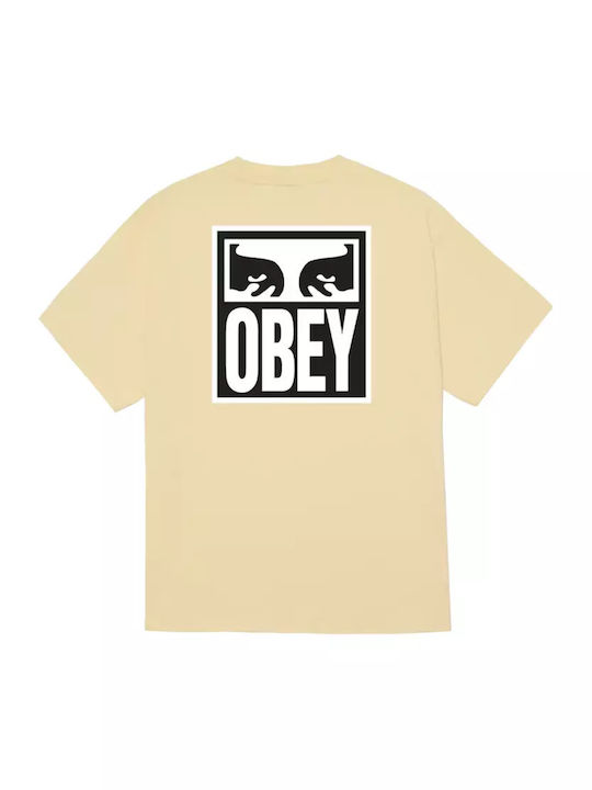 Obey Eyes Icon Tricou PALE YELLOW