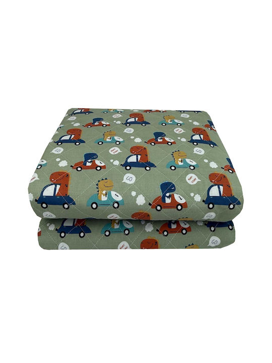 Astron Italy Kids Quilt Single Dino Formula Multicolour 160x250cm