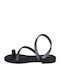 Women's Flat Sandals in Black Color
