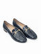 Δερμάτινα Γυναικεία Loafers σε Μπλε Χρώμα