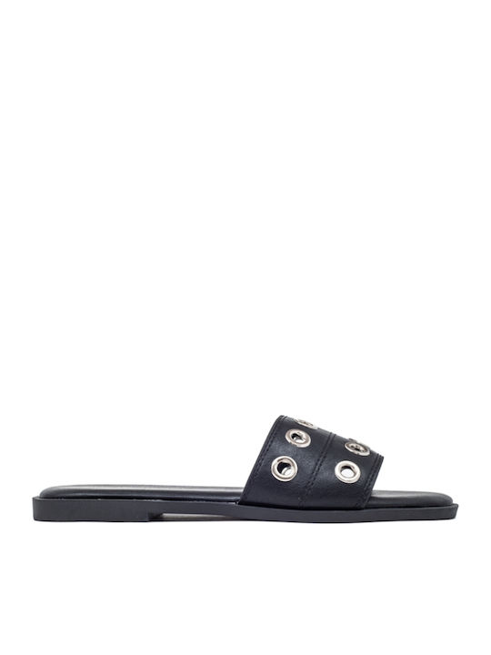 Flache Sandalen für Damen in Schwarz Farbe