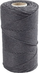 Makramee-Schnur Grau 198m/2mm