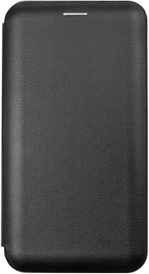 Book Δερματίνης / Σιλικόνης Μαύρο (Redmi Note 9)