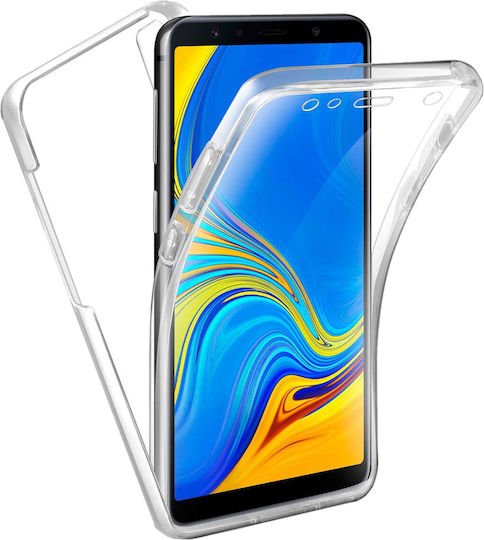 Case Samsung M20 M205 Full Body Gekko 360° Front+back Silicone+plastic Transparent