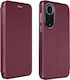 Husă Huawei Nova 9 Flip Cu Închidere Magnetică Compartiment pentru Carduri Suport Video Gekko Elegance Burgundy