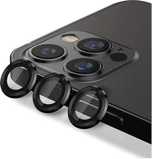 Lens Protector Προστασία Κάμερας Tempered Glass Μαύρο για το iPhone 12 Pro Max