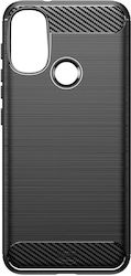 Silicone Shockproof Case Motorola Moto E20 Slim Flexible Gekko Carbon Brush Design Black Silicone Shockproof Case Motorola Moto E20 Slim Flexible Gekko Carbon Brush Design Black