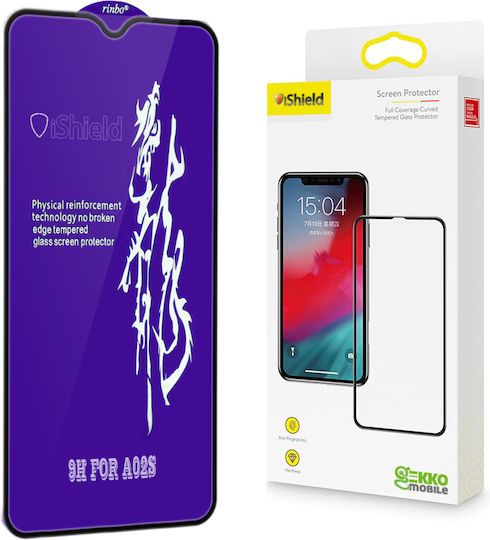 0.33mm Full Glue Tempered Glass Μαύρο (Galaxy A02s)