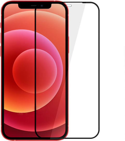 2.5D Vollkleber Gehärtetes Glas Schwarz (iPhone 12 miniNokia 5.4)