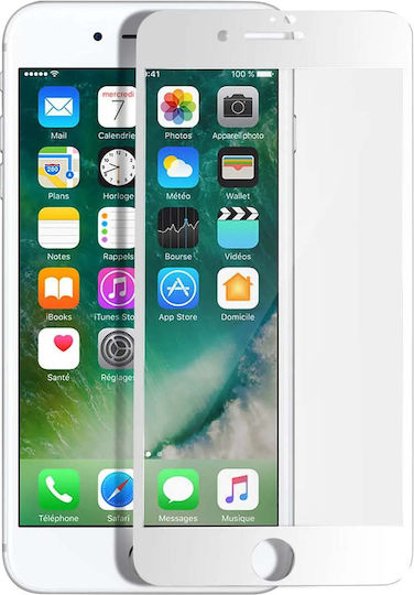 Screen Protector Iphone Se 2 Se 2020 Tempered Glass 9h Protection Full Cover 6d Edges Transparent White Outline