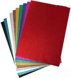 Χαρτονι Glitter 25x35cm 220gsm 10 Φυλλα Διαφορα Χρωματα Groovy